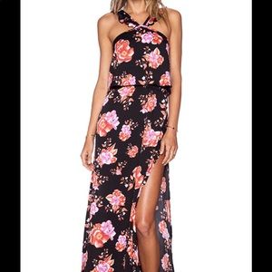 Tularosa black floral maxi dress BRAND NEW